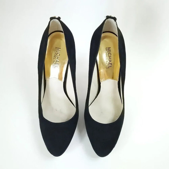 Michael Michael Kors York Suede Pumps Women’s Size 9M Black Stiletto High Heels - Picture 7 of 14